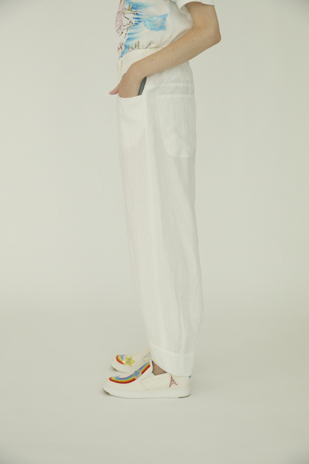 Japan Linen Pants 詳細画像 off white 8