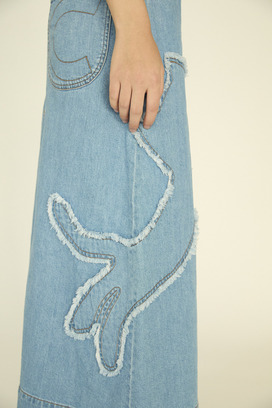 Cat Denim Skirt 詳細画像