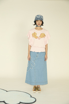 Cat Denim Skirt 詳細画像