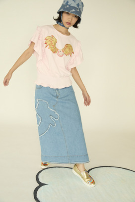 Cat Denim Skirt 詳細画像