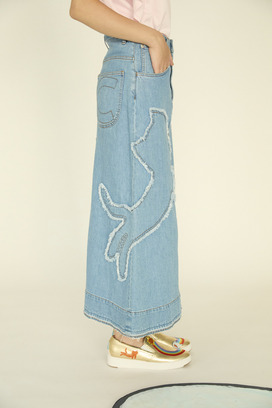 Cat Denim Skirt 詳細画像