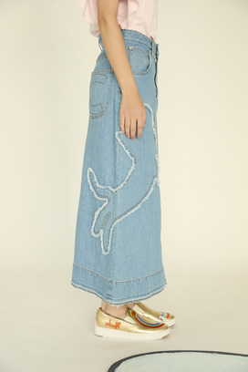 Cat Denim Skirt 詳細画像