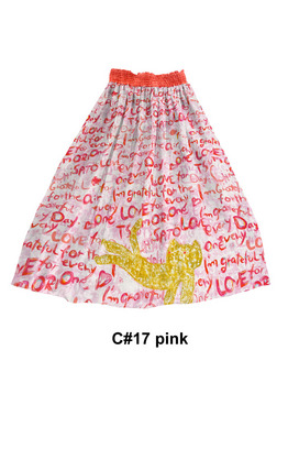 Message Print Skirt 詳細画像