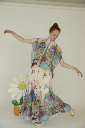 Tokyo Cats Skirt 詳細画像