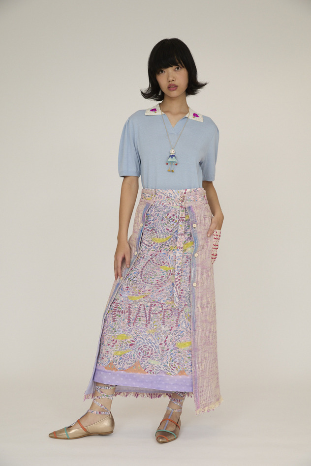 Cotton Karami Skirt 詳細画像 pink 10