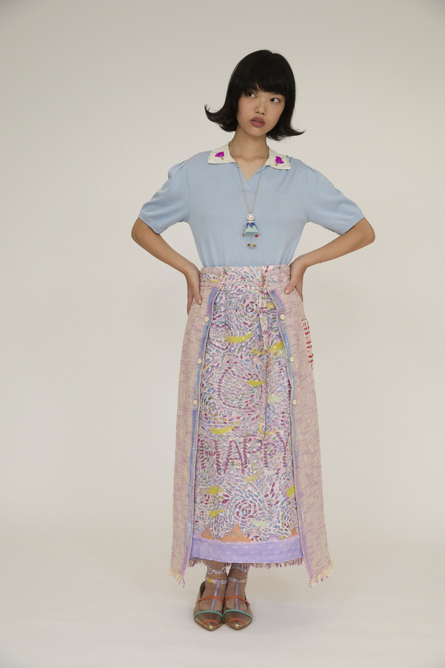 Cotton Karami Skirt 詳細画像 pink 11