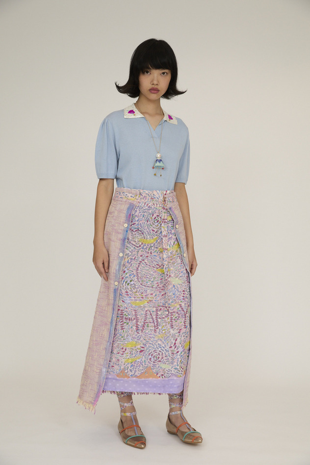 Cotton Karami Skirt 詳細画像 pink 12