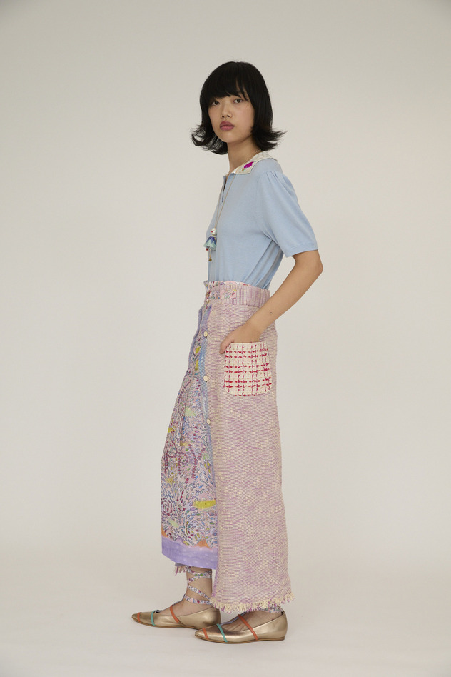 Cotton Karami Skirt 詳細画像 pink 14