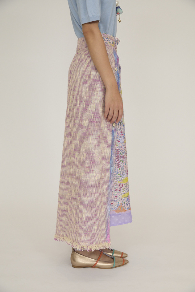 Cotton Karami Skirt 詳細画像 pink 3