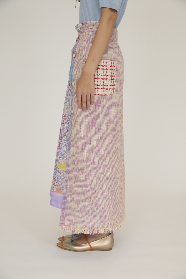 Cotton Karami Skirt 詳細画像 pink 5