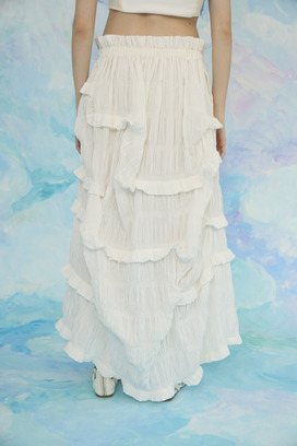 Stretch Border Skirt 詳細画像