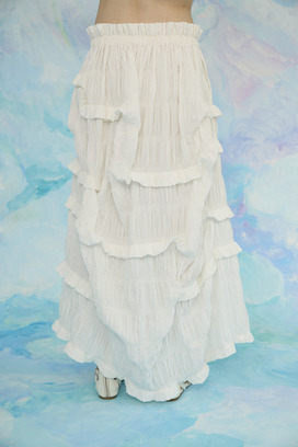 Stretch Border Skirt 詳細画像