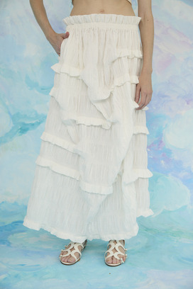 Stretch Border Skirt 詳細画像