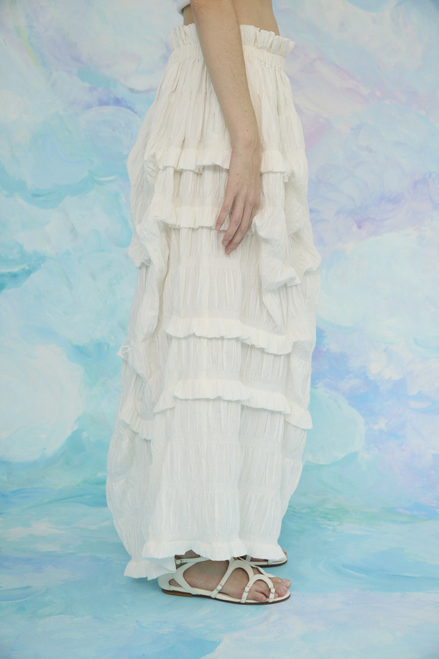 Stretch Border Skirt 詳細画像 off white 2