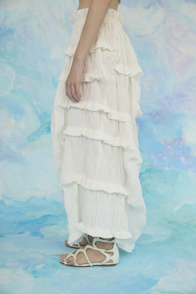 Stretch Border Skirt 詳細画像 off white 6