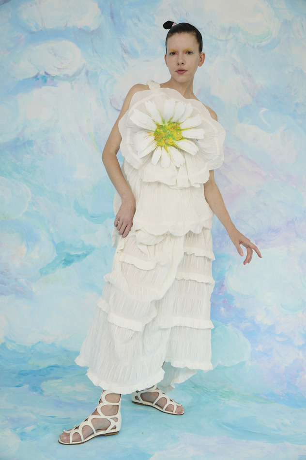 Stretch Border Skirt 詳細画像 off white 8