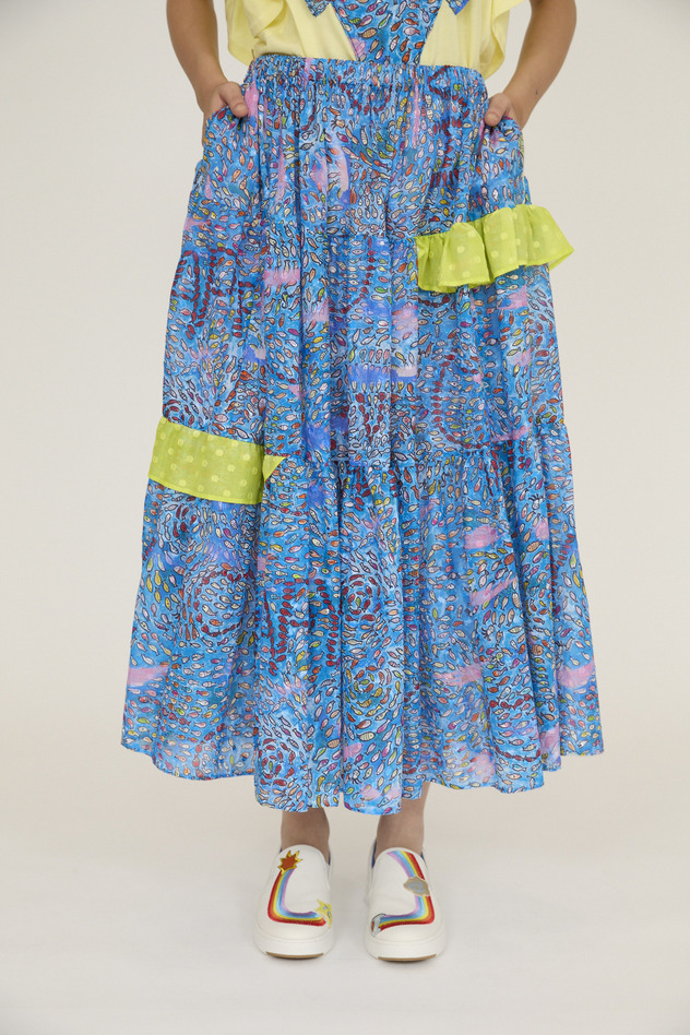 Dancing Fish Parade Skirt 詳細画像 blue 2