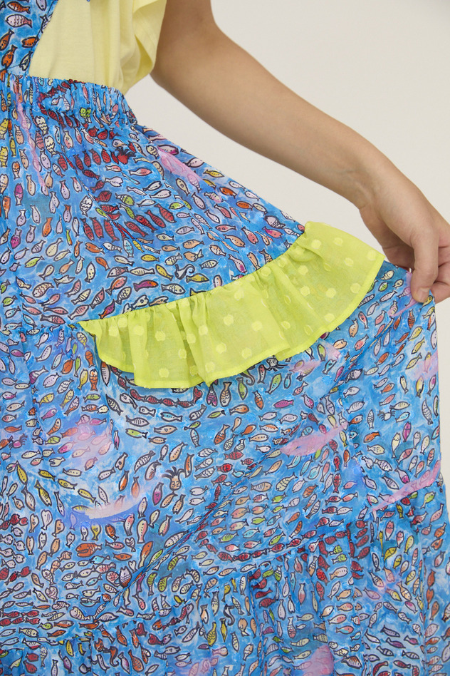 Dancing Fish Parade Skirt 詳細画像 blue 9