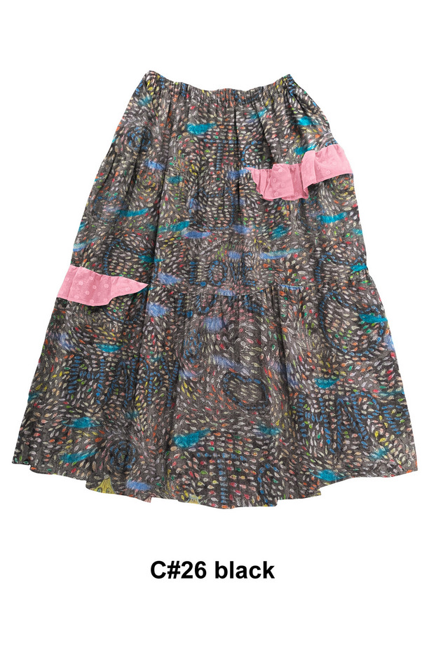 Dancing Fish Parade Skirt 詳細画像 black 1