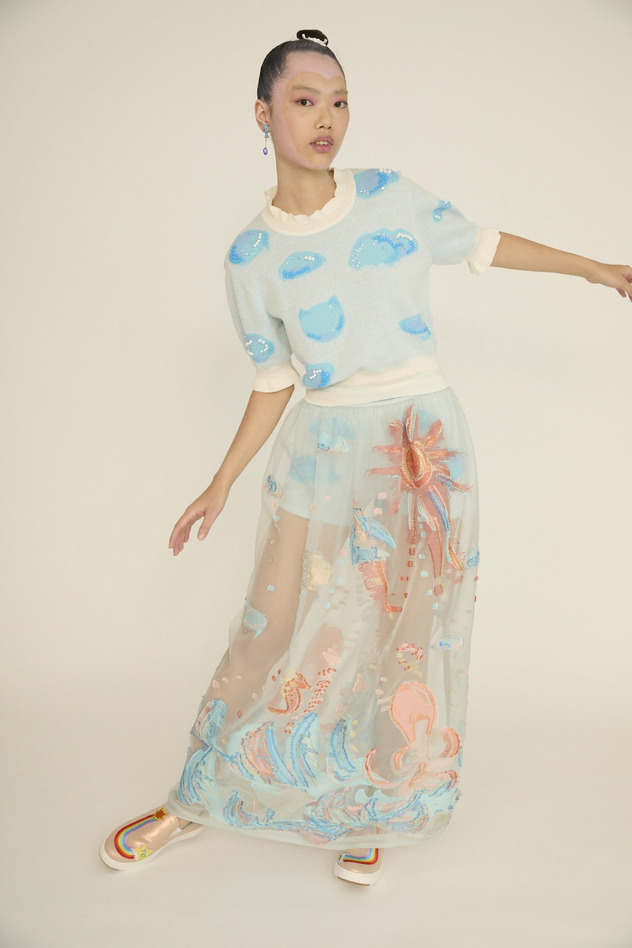 Sunny Splash JQ Skirt 詳細画像 off white 17