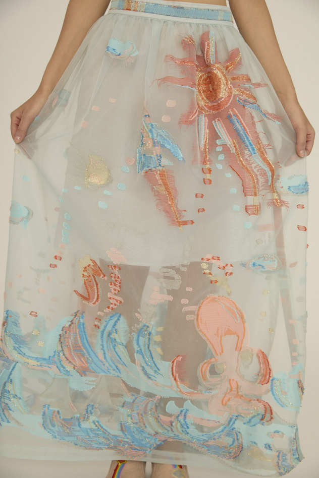 Sunny Splash JQ Skirt 詳細画像 off white 3