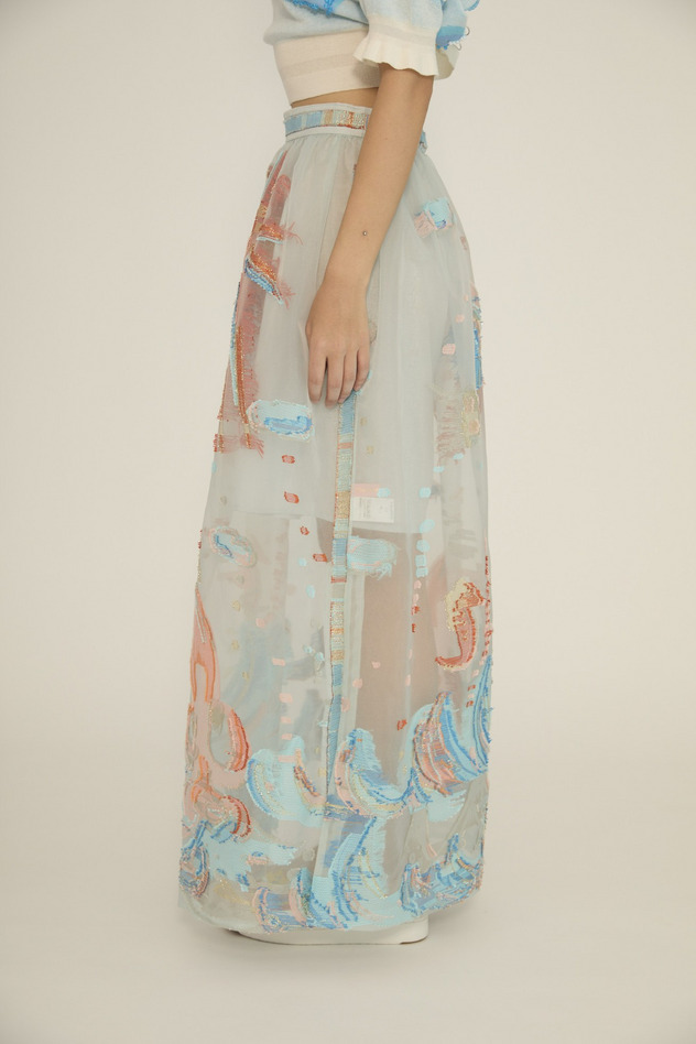 Sunny Splash JQ Skirt 詳細画像 off white 9