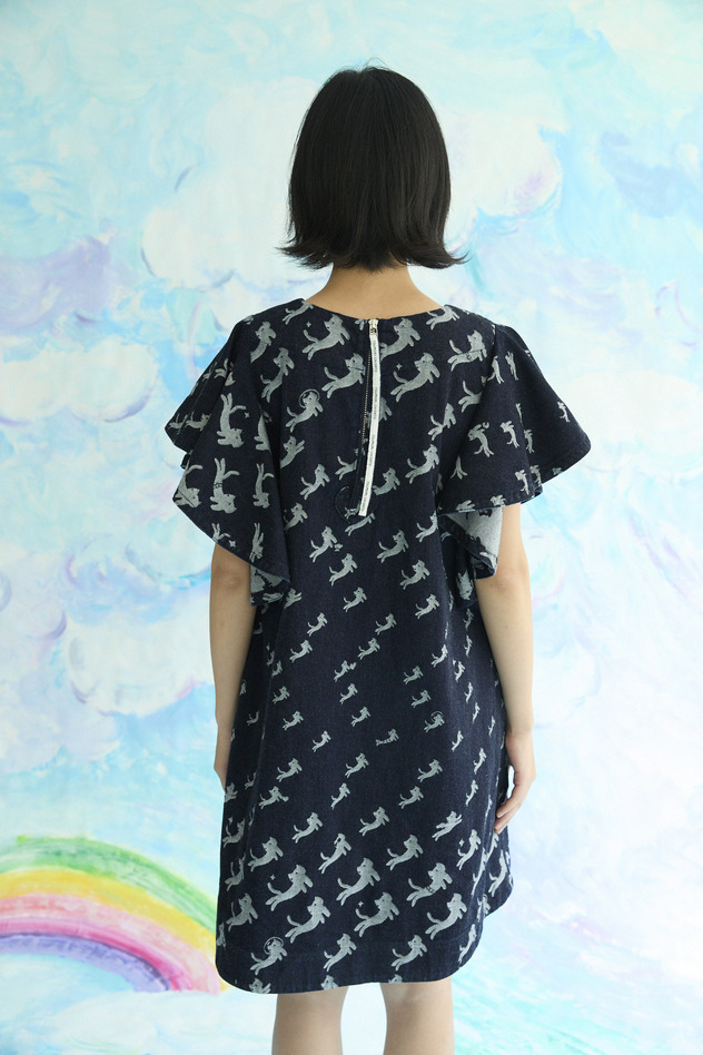 Kiraneko JQ Denim Dress 詳細画像 blue 4