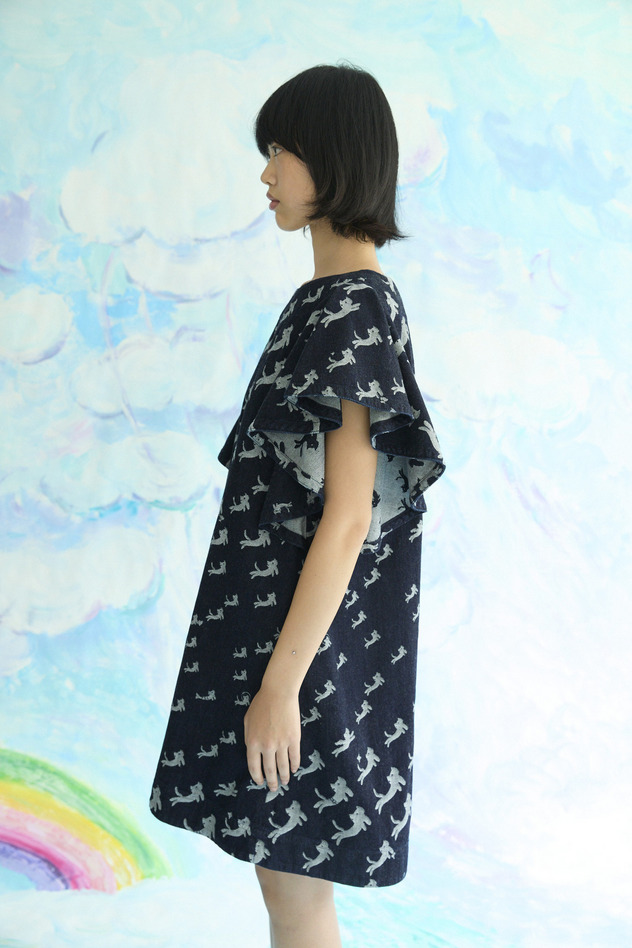 Kiraneko JQ Denim Dress 詳細画像 blue 5