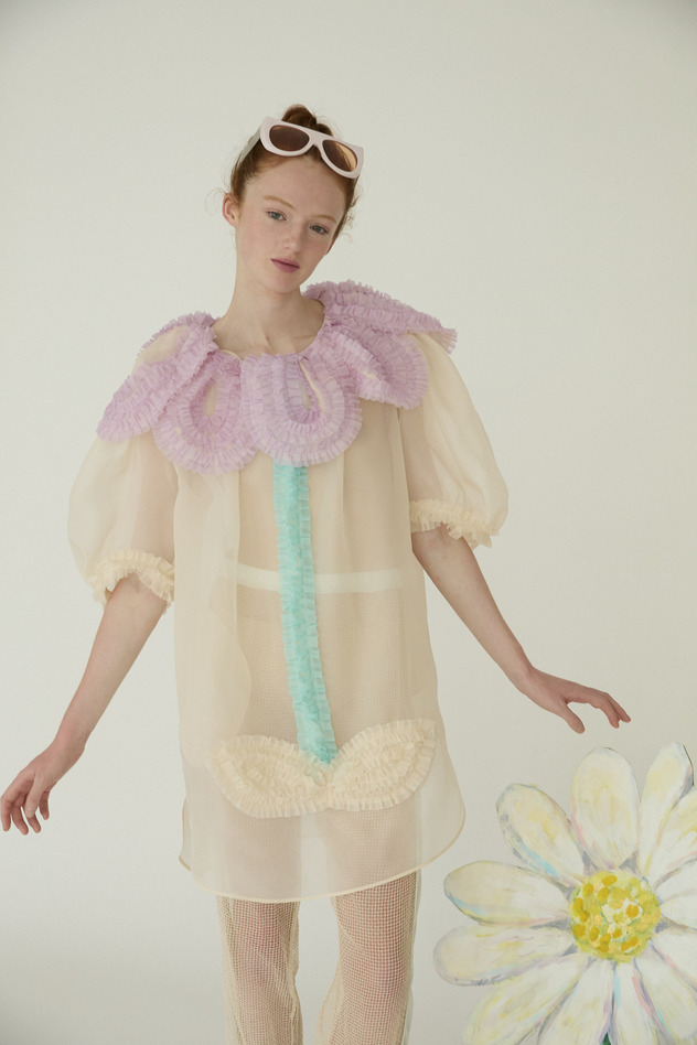 Happy Drawing Dress 詳細画像 off white 6