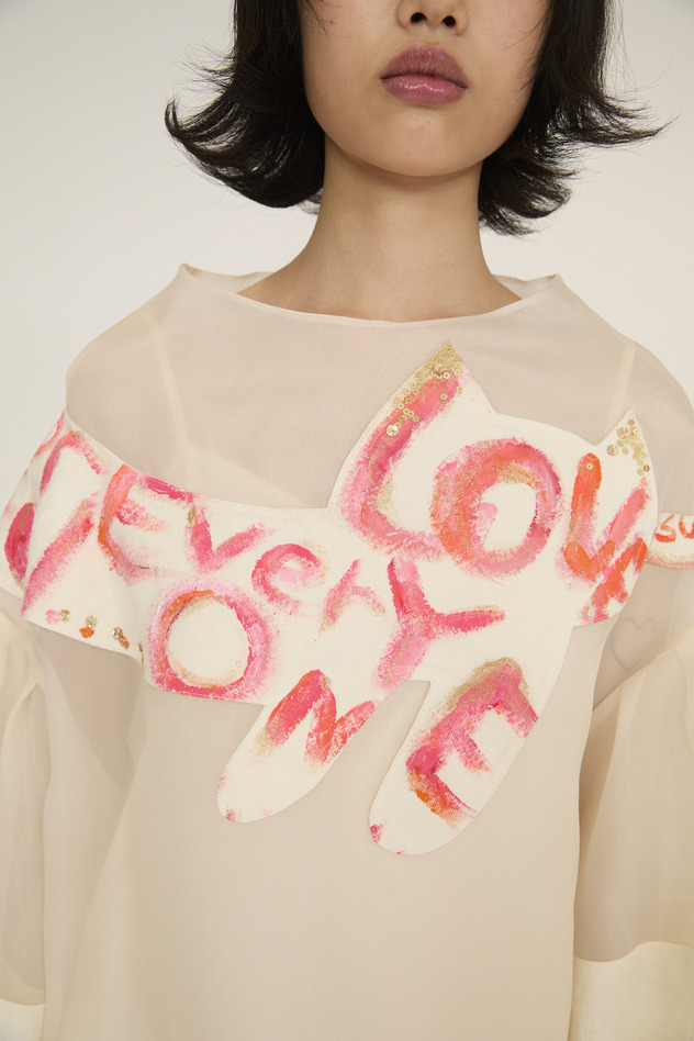 Happy Drawing Dress 詳細画像 off white 5