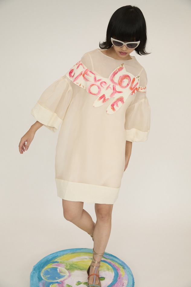 Happy Drawing Dress 詳細画像 off white 7