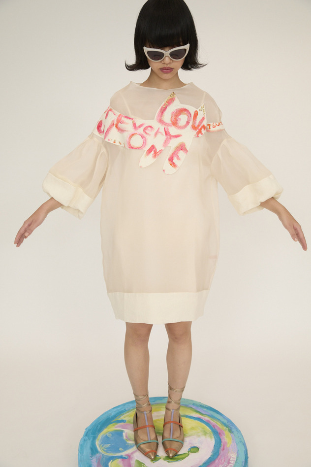 Happy Drawing Dress 詳細画像 off white 8