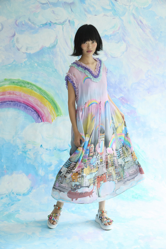Tokyo Cats Dress 詳細画像 off white 16