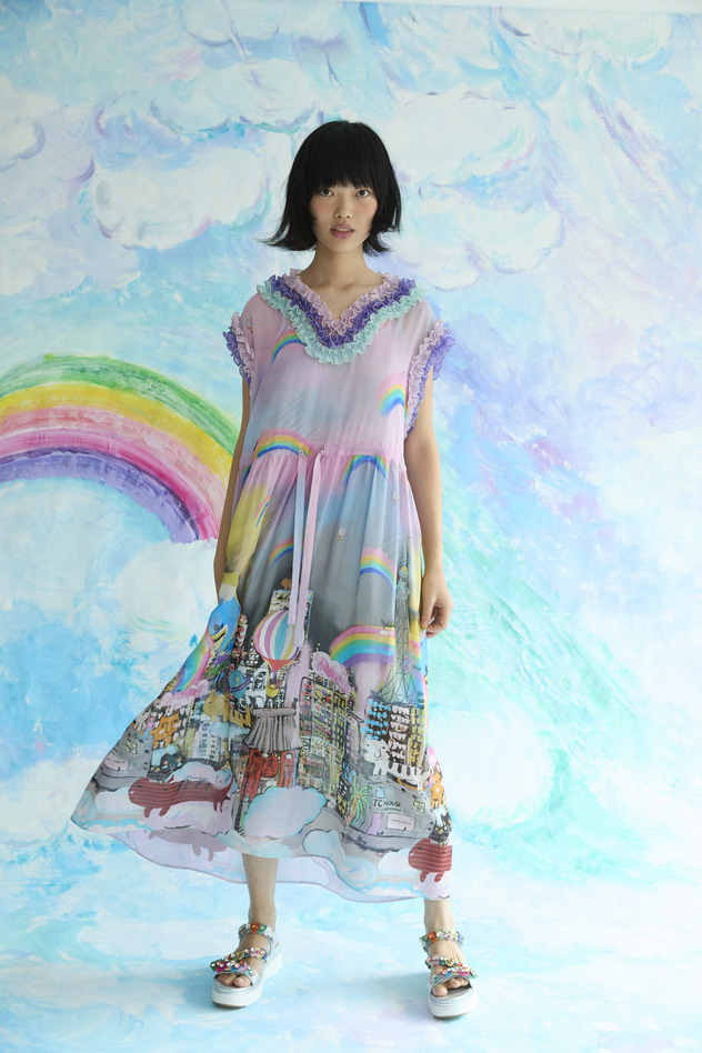 Tokyo Cats Dress 詳細画像 off white 17