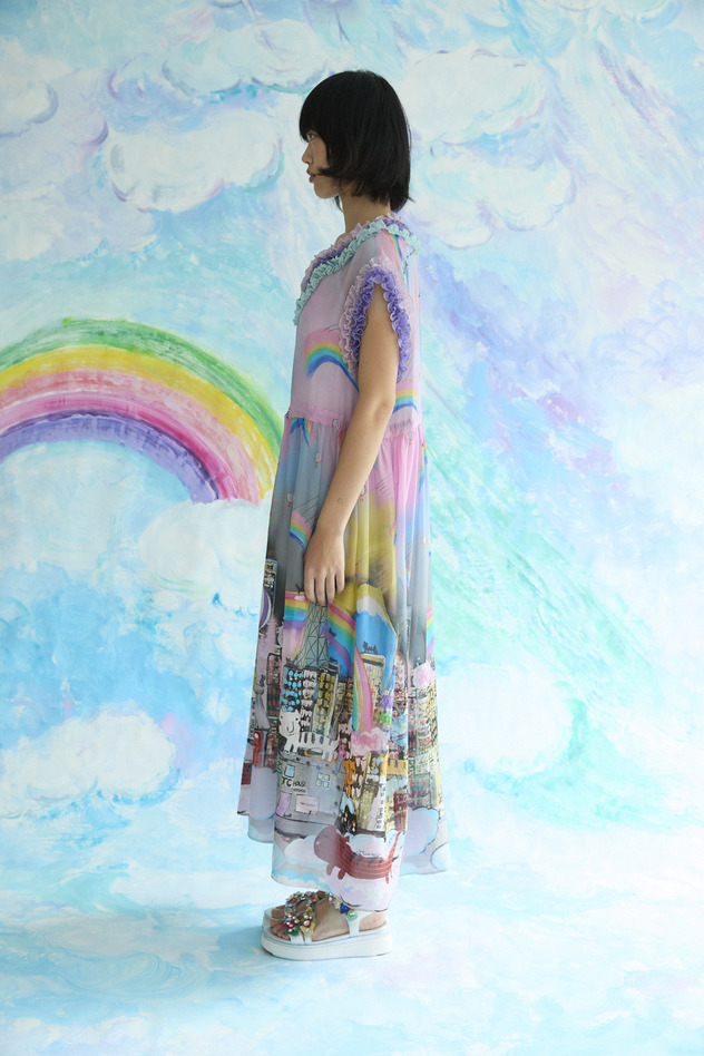 Tokyo Cats Dress 詳細画像 off white 4