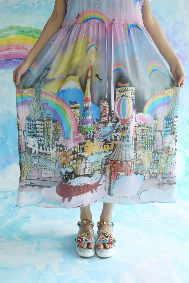 Tokyo Cats Dress 詳細画像 off white 8