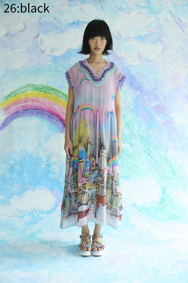 Tokyo Cats Dress 詳細画像 black 1