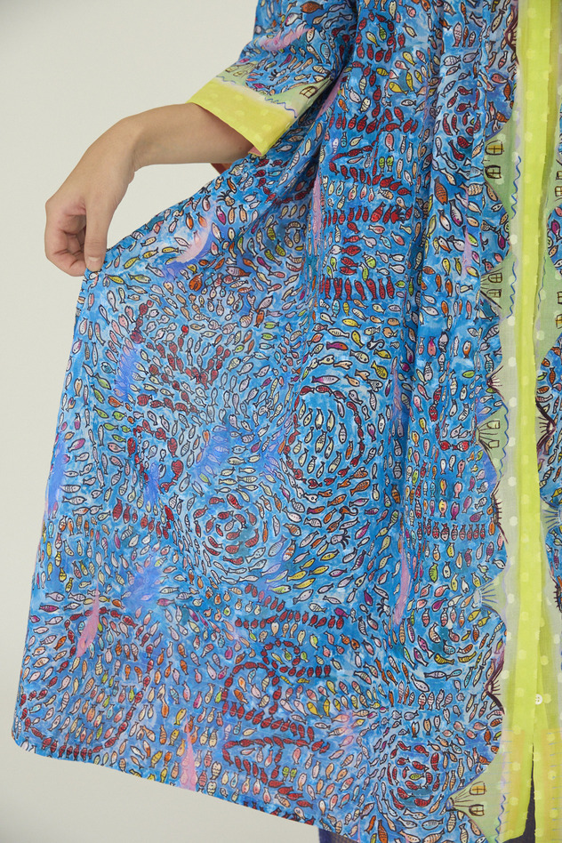 Dancing Fish Parade Dress 詳細画像 blue 6