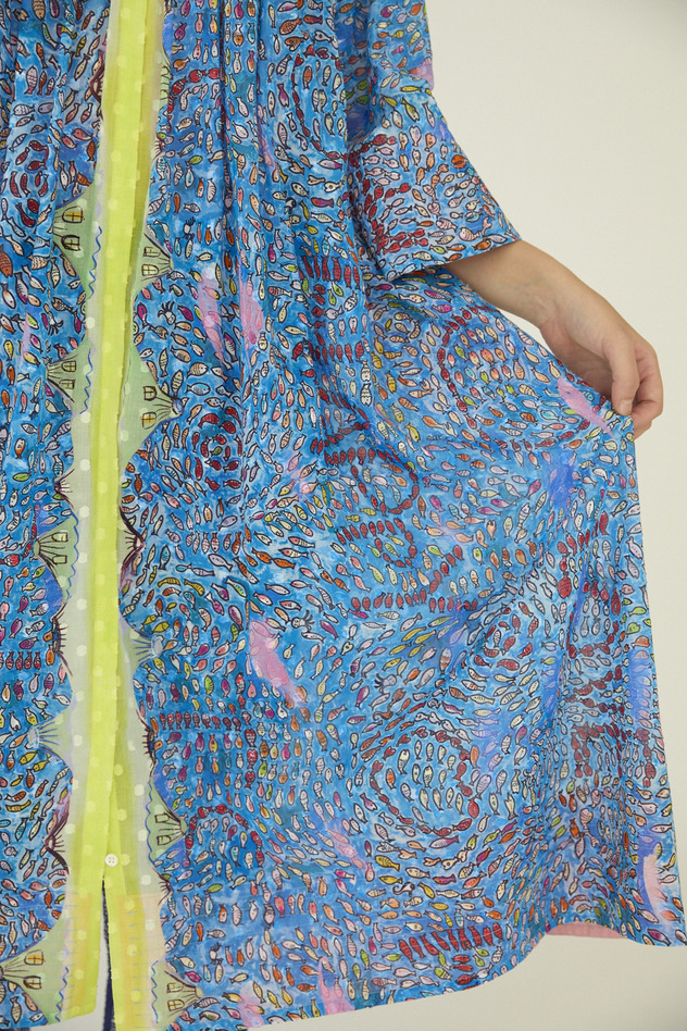 Dancing Fish Parade Dress 詳細画像 blue 7