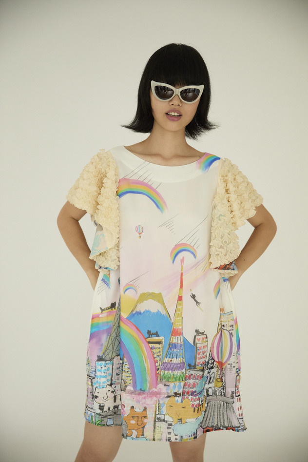 Tokyo Cats Dress 詳細画像 off white 11