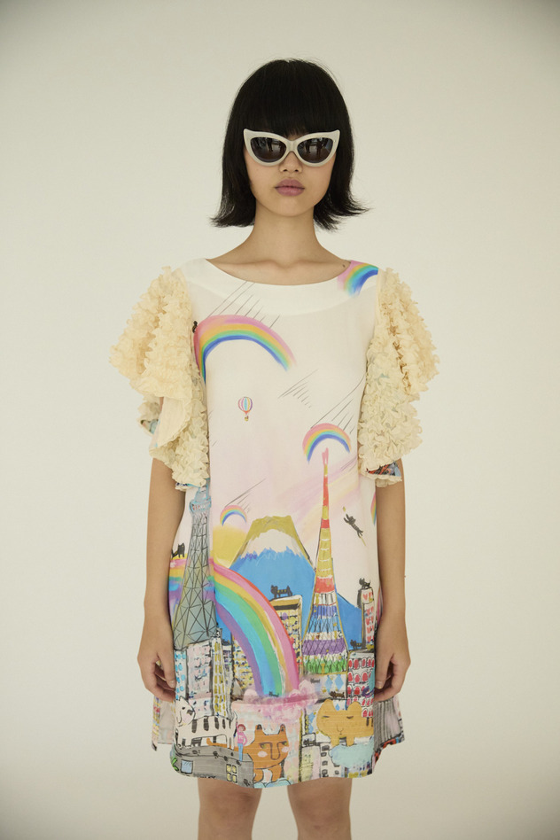 Tokyo Cats Dress 詳細画像 off white 2