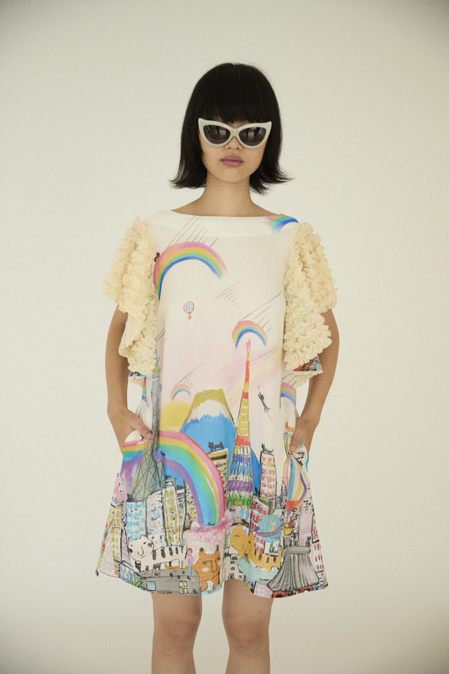 Tokyo Cats Dress 詳細画像 off white 3
