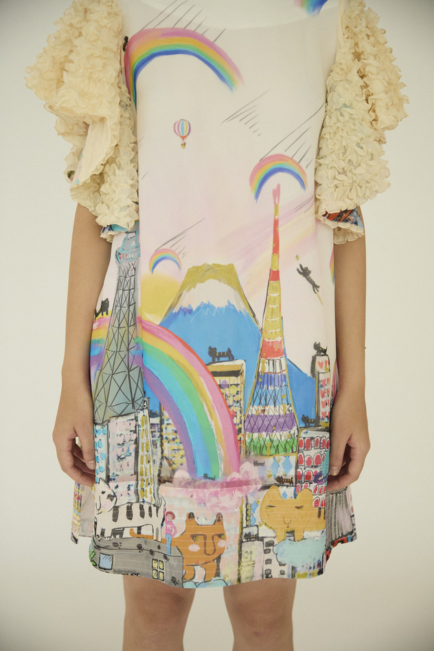 Tokyo Cats Dress 詳細画像 off white 7