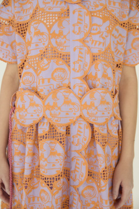 Cosmic Cats Cotton Dress 詳細画像