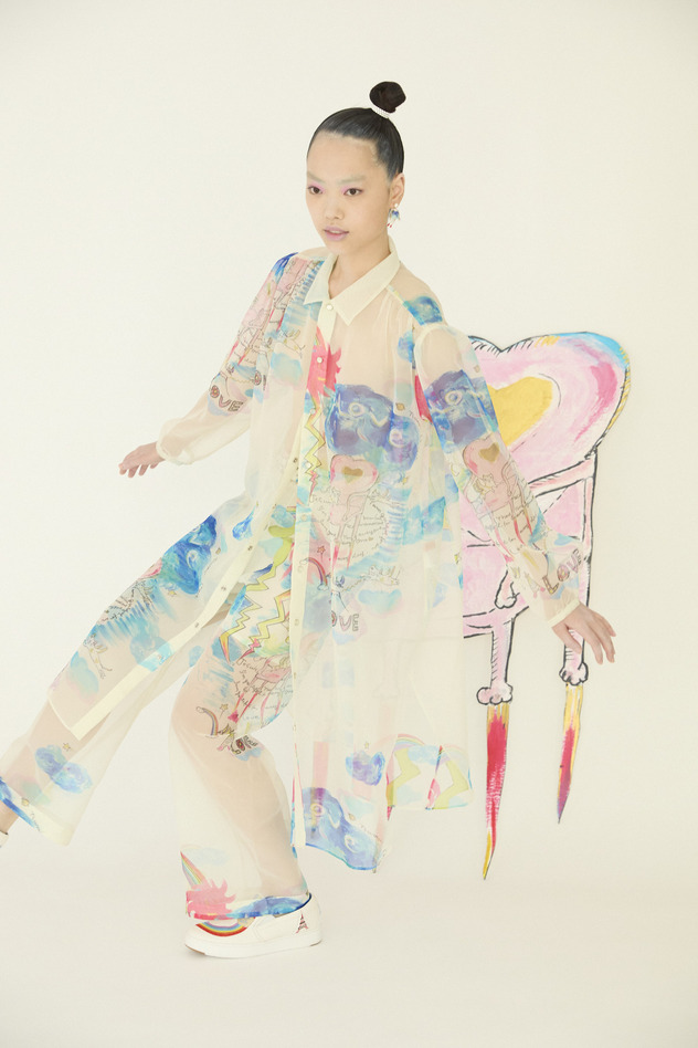 Cats Chair Organdy Dress 詳細画像 off white 6