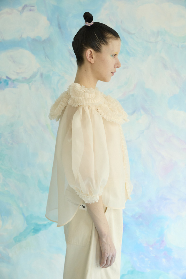 Happy Drawing Blouse 詳細画像 off white 5