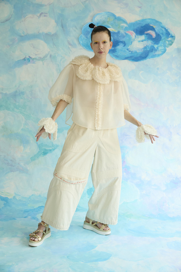 Happy Drawing Blouse 詳細画像 off white 6