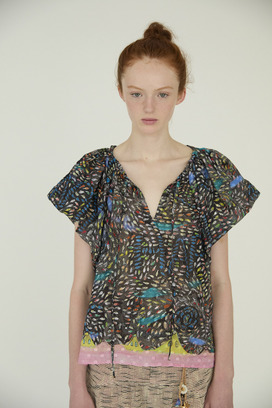 Dancing Fish Parade Blouse 詳細画像