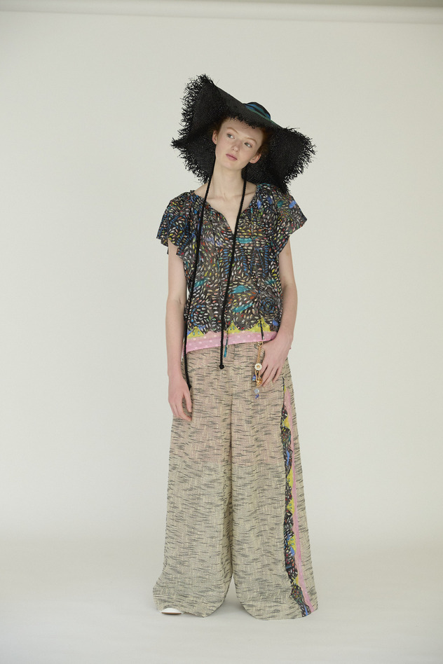 Dancing Fish Parade Blouse 詳細画像 blue 13