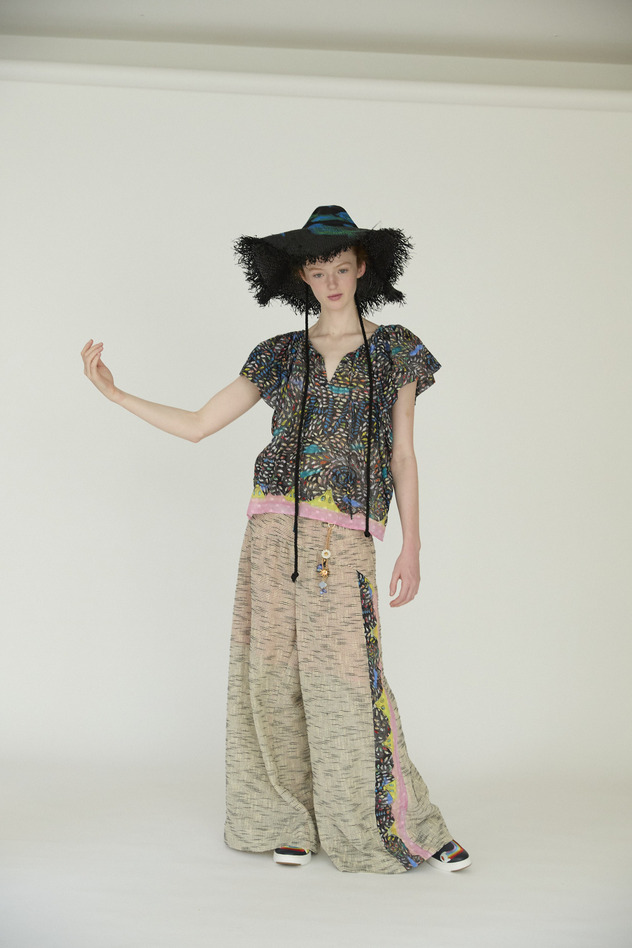 Dancing Fish Parade Blouse 詳細画像 blue 14